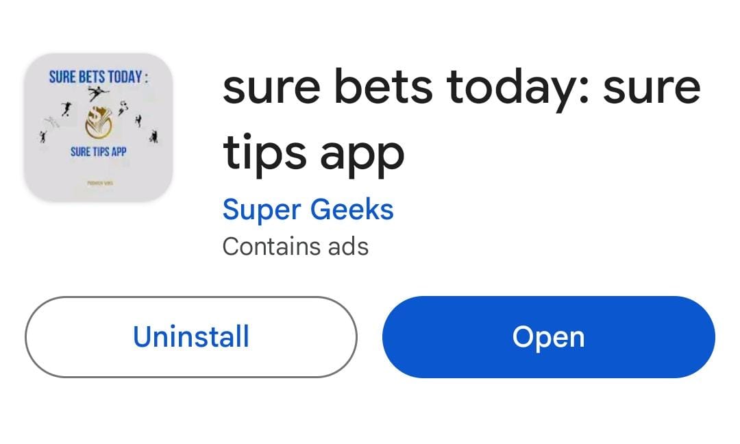 SEARCH SURE BETS TODAY: SURE TIPS APP